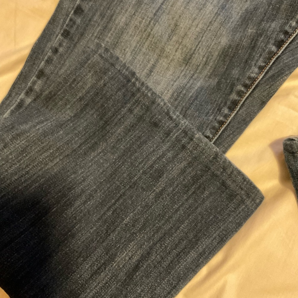 Lucky Brand Women's Dark Blue Wide Leg Jeans HEMMED - Picture 3 of 7